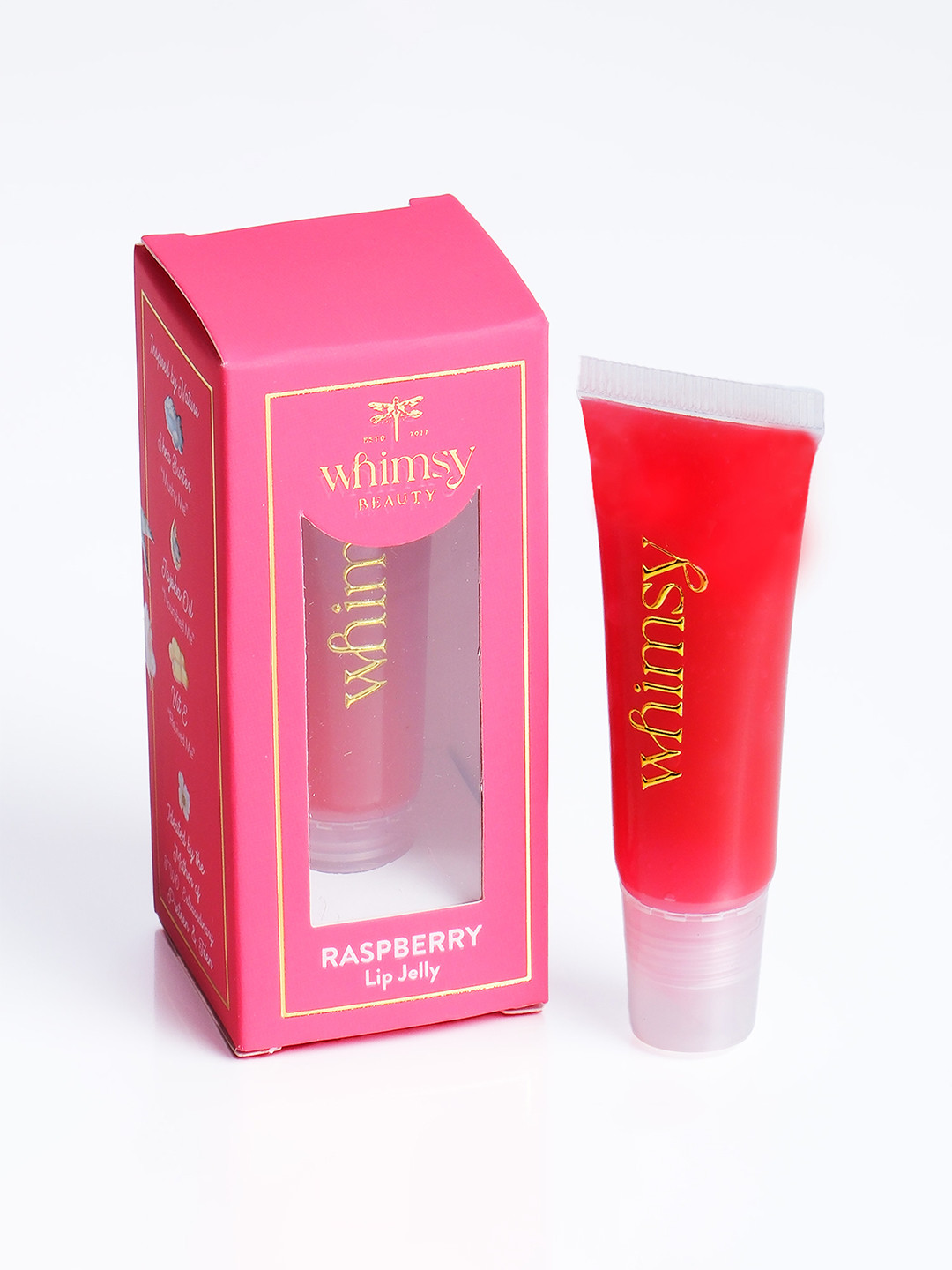 Whimsy Beauty Teen & Preteen Girls Safe & Organic Lip Jelly Balm - 15 g - Raspberry Red