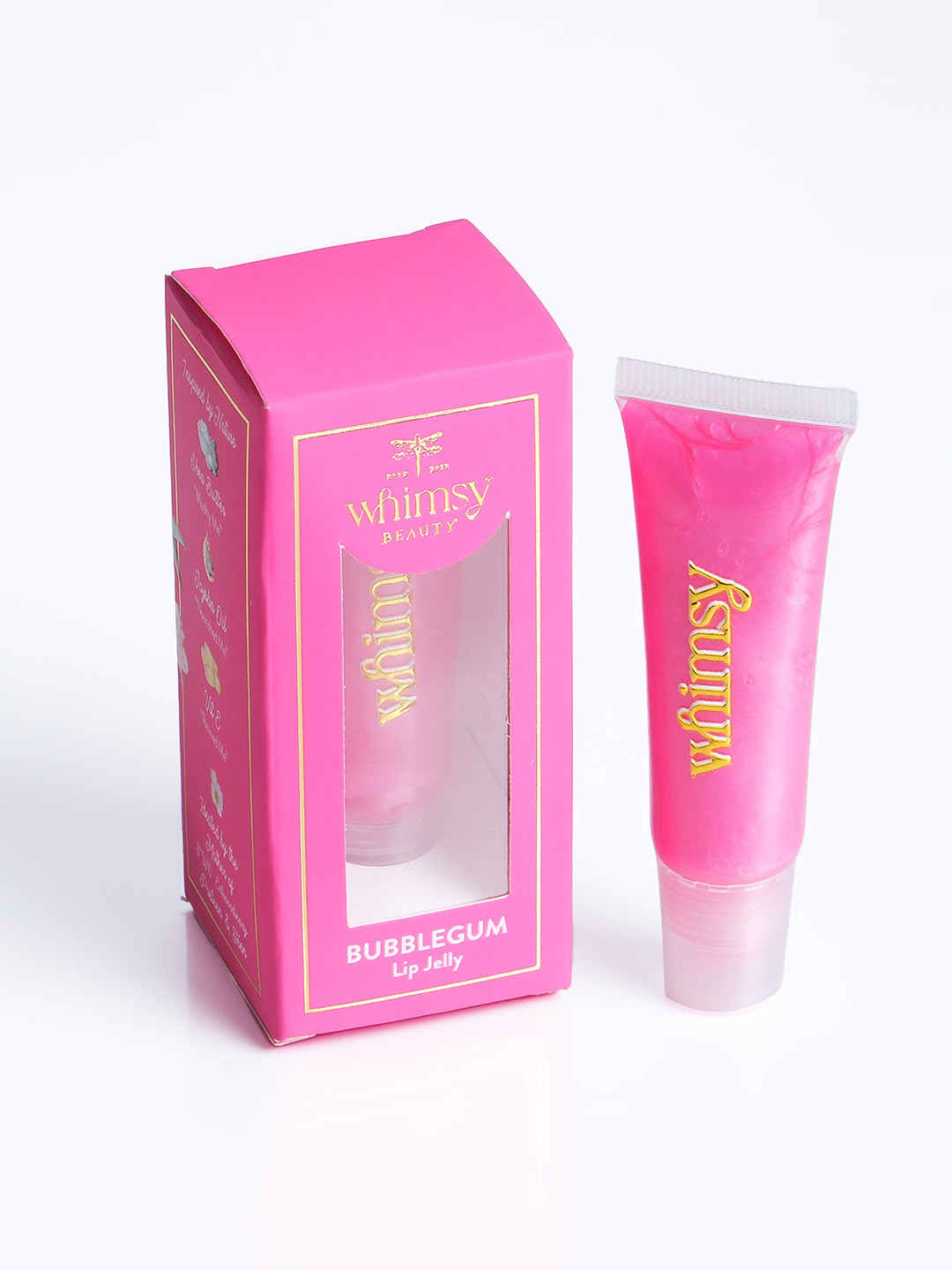 Whimsy Beauty Teen & Preteen Girls Safe & Organic Lip Jelly Balm - 15 g - Bubblegum Maroon