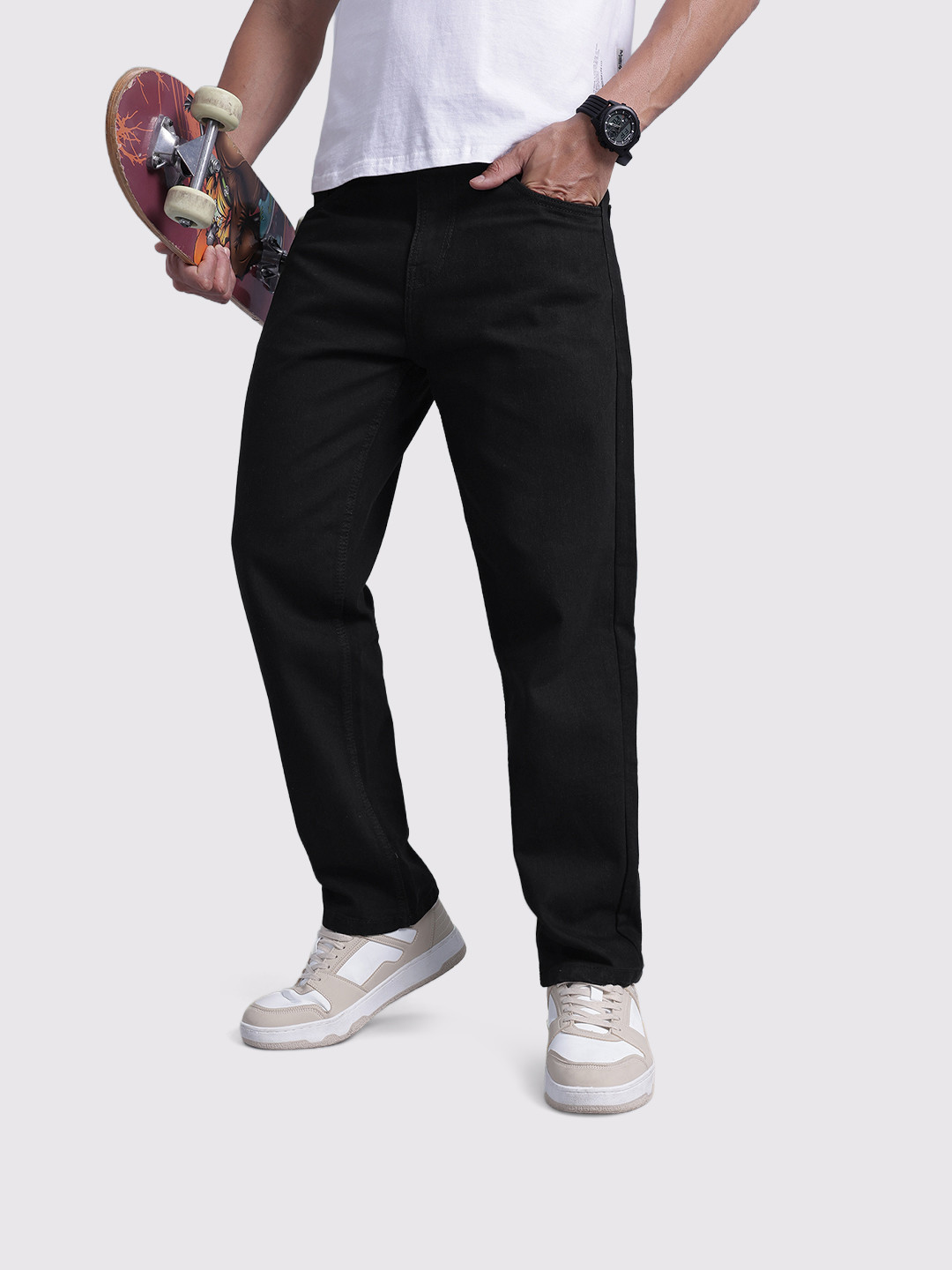 The Roadster Life Co. Men Straight Fit Jens