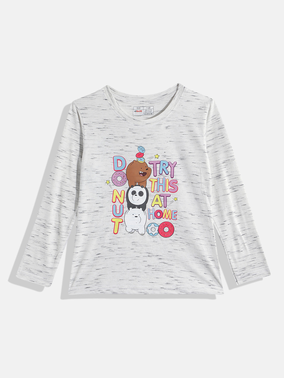 Eteenz Girls We Bare Bears Printed T-shirt