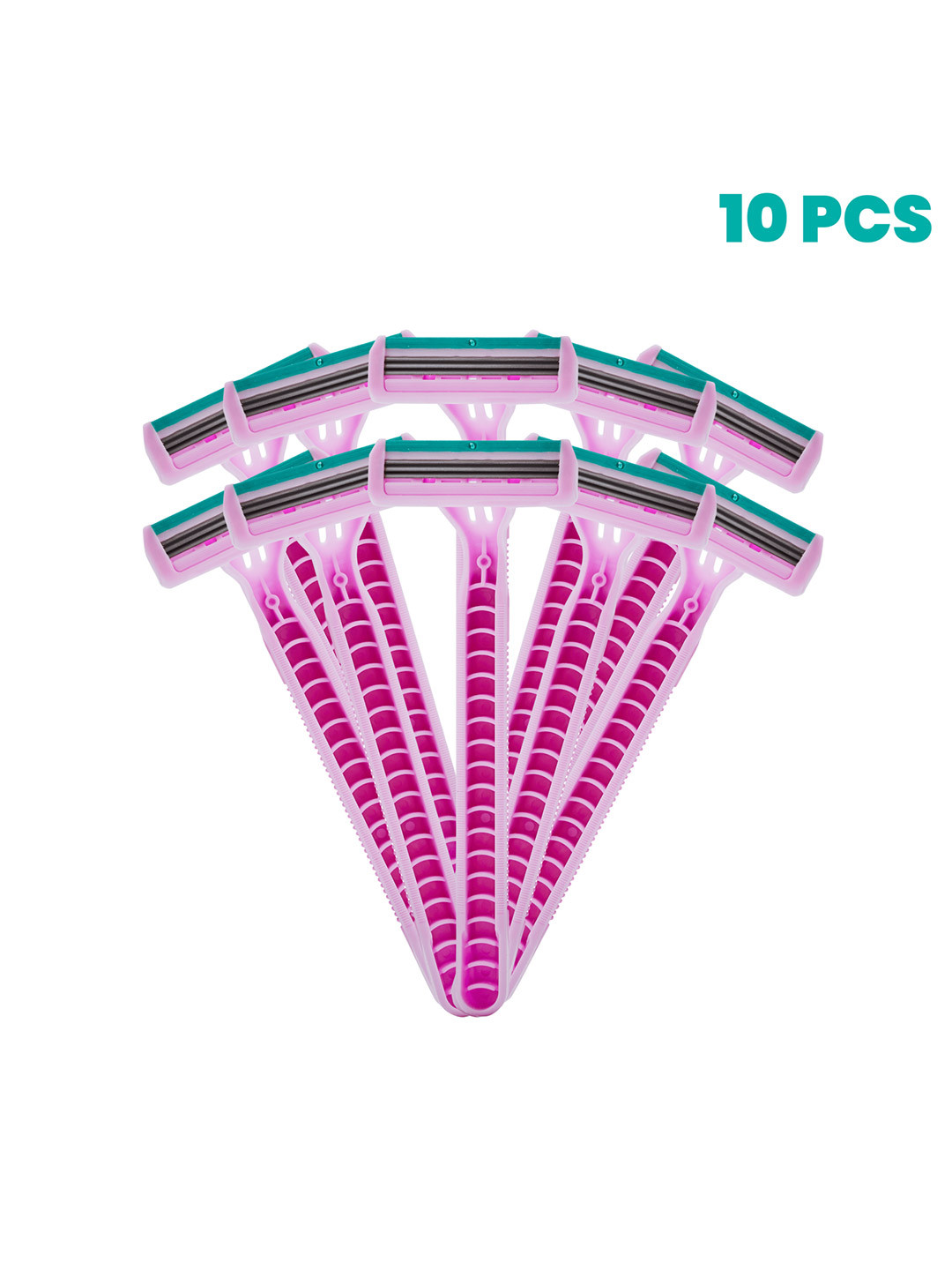 E1Set Of 10 Velvet 3-Blade Disposable Razors