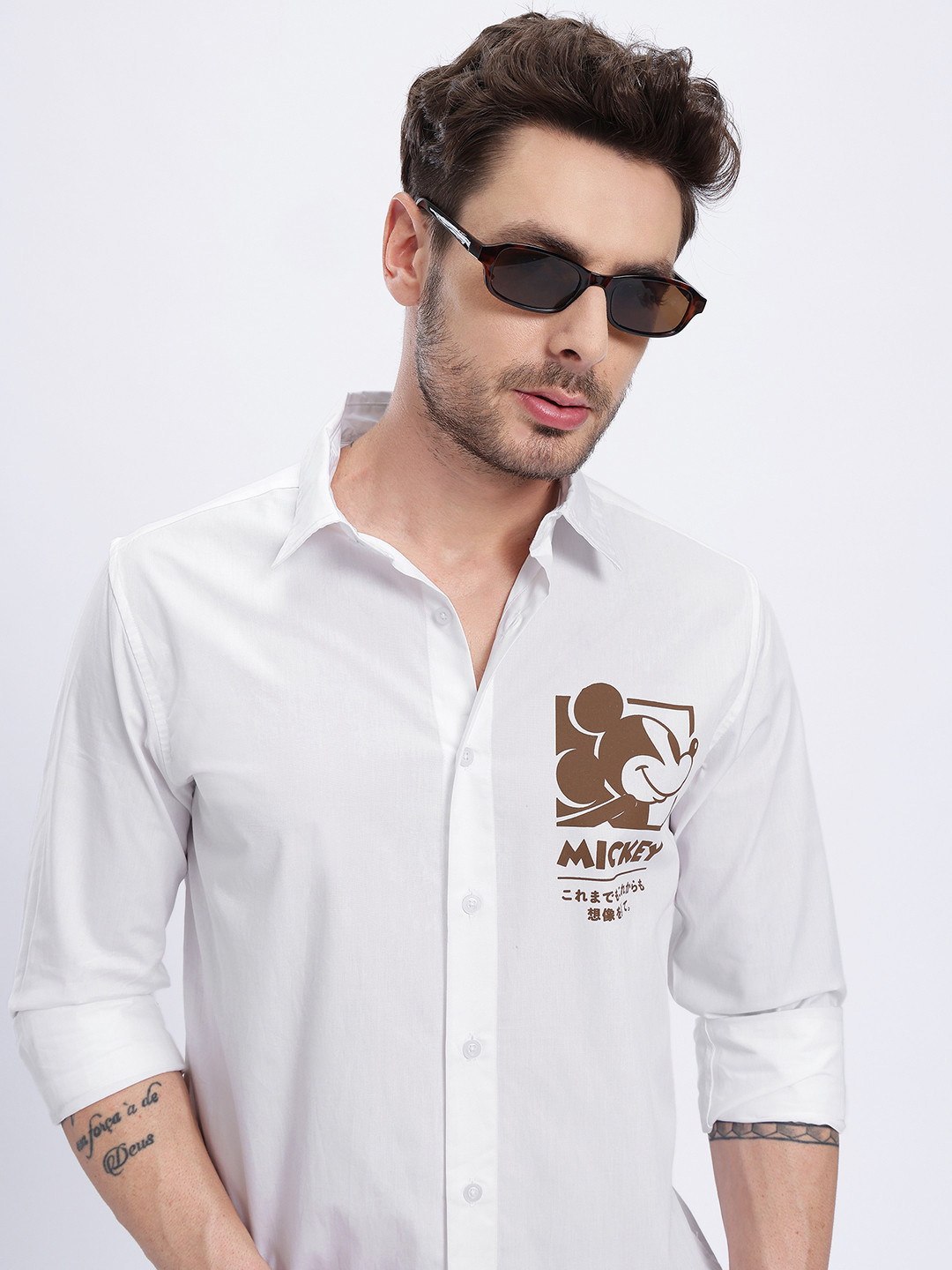 glitchez Mickey Mouse Regular Shirt