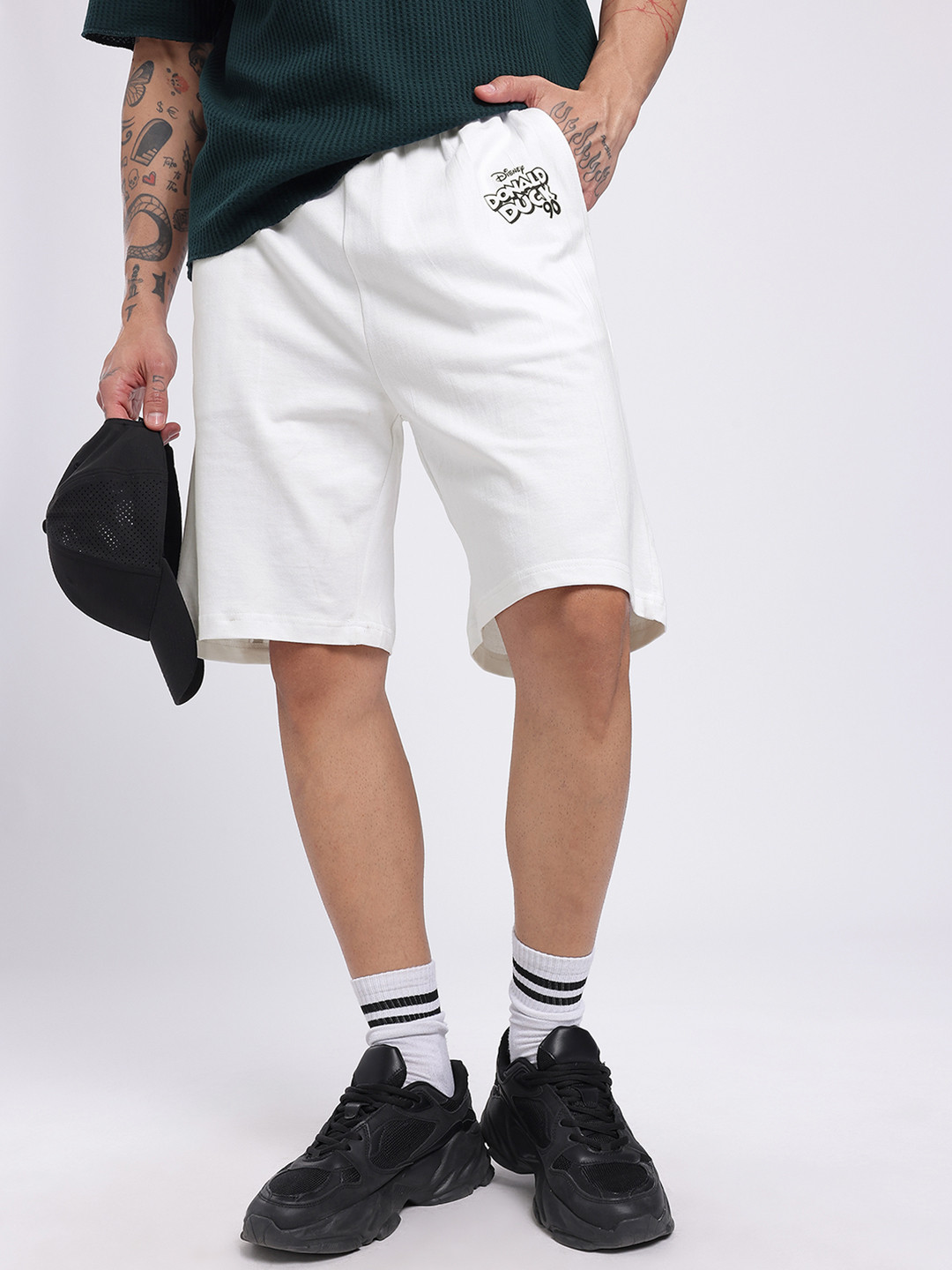 Disney by Glitchez Men Donald Duck Relaxed Shorts