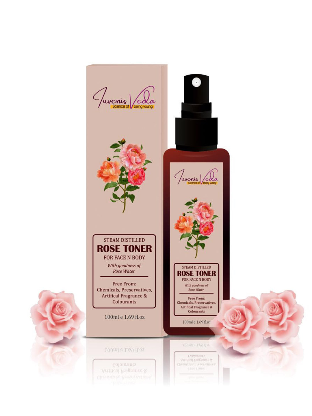 Iuvenis Veda Steam Distilled Rose Toner- 100 ml