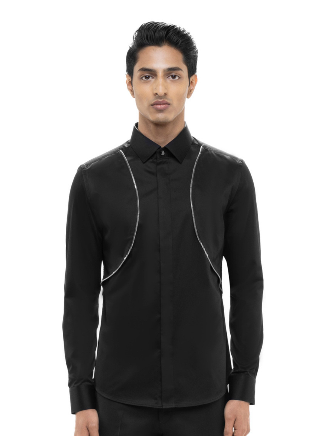 SDS By Kushal Shah Men Spread Collar Solid Cotton Casual Shirt