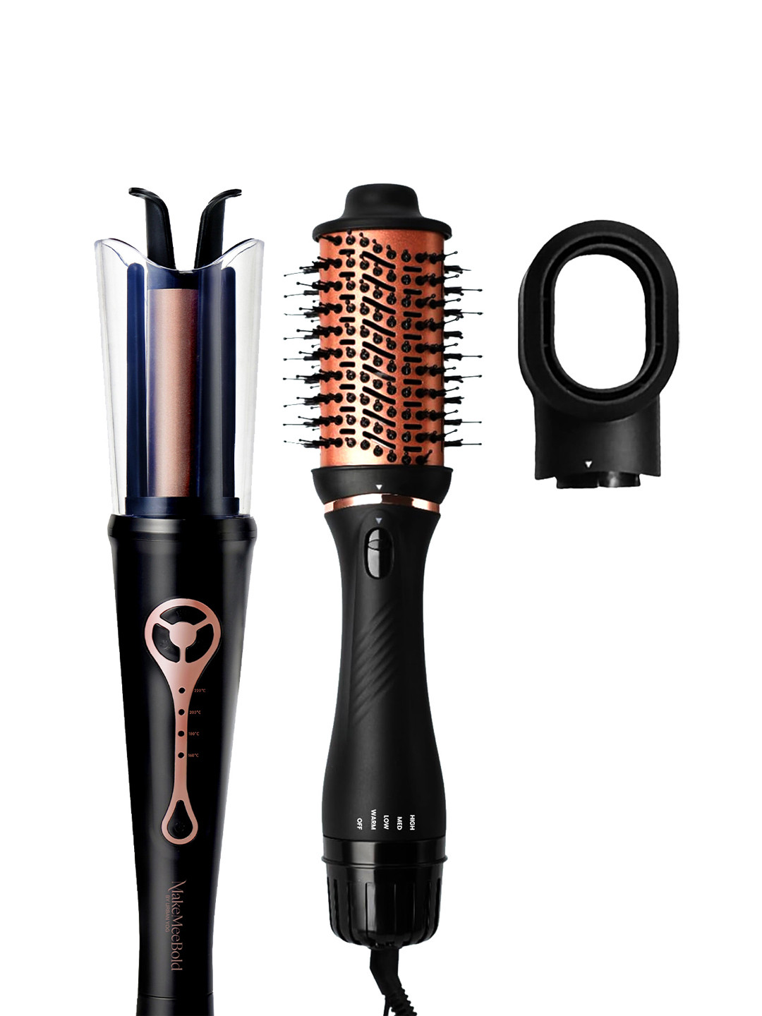 URBANYOG MakeMeeBold Hair Styling Duo - Hot Air Brush + Hair Curler