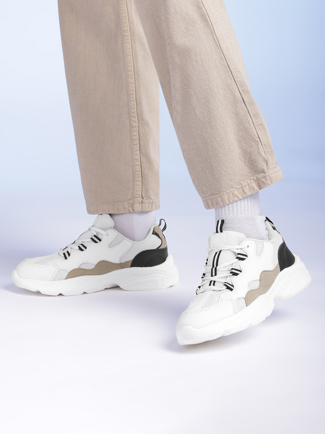 Mast & Harbour Women Colorblock Chunky Sneakers