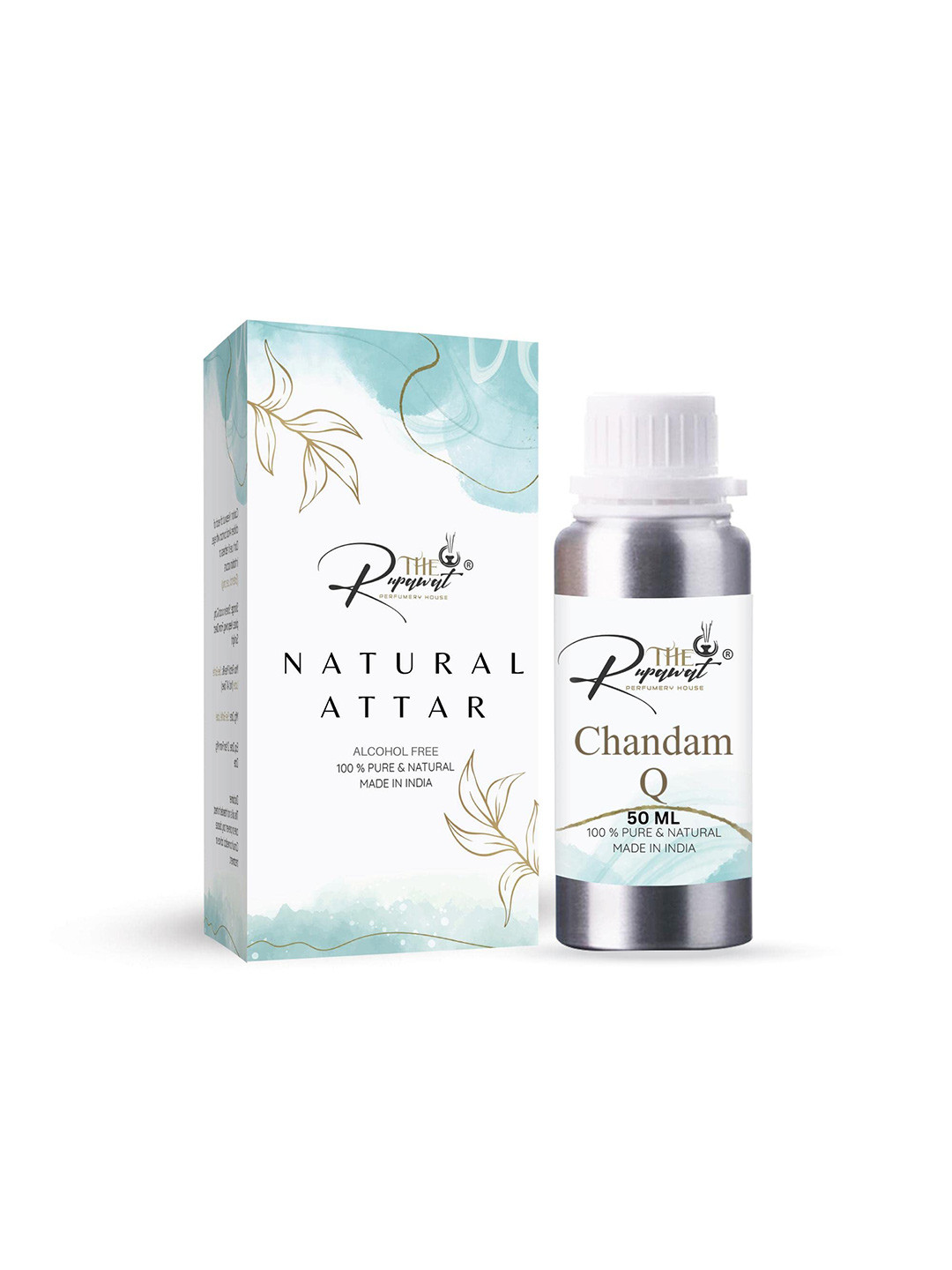 THE RUPAWAT Perfumery House Chandam Q Natural & Alcohol Free Attar - 50 ml