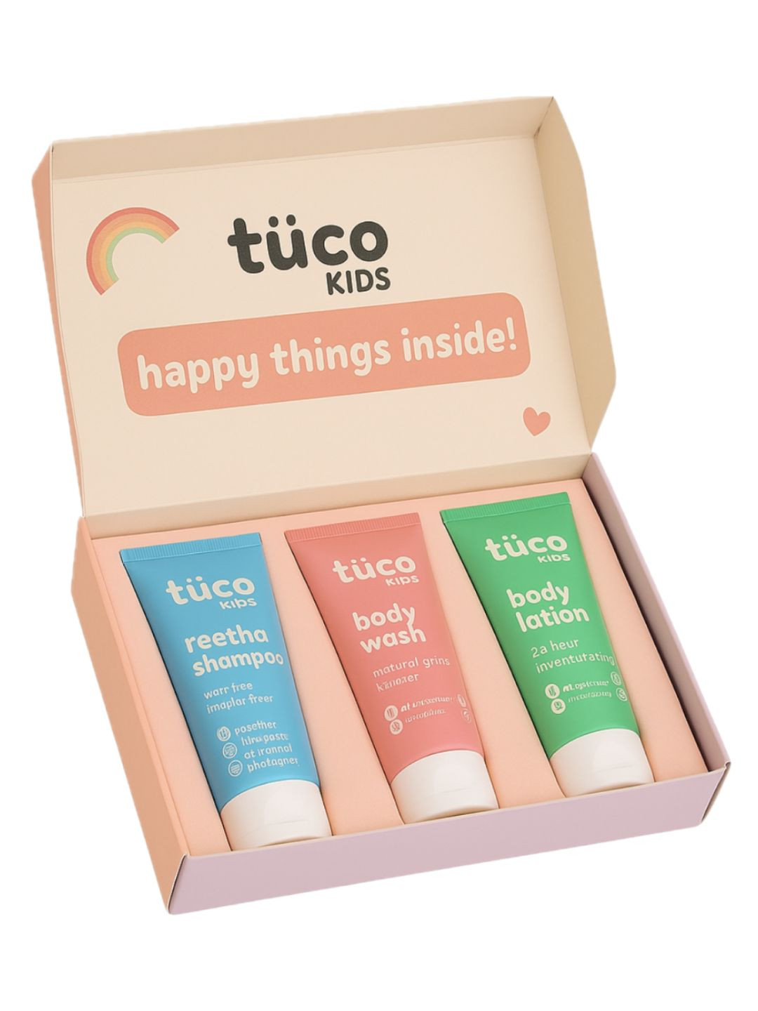 Tuco Intelligent Kids 3 Piece Bath Time Gift Pack - 100ml