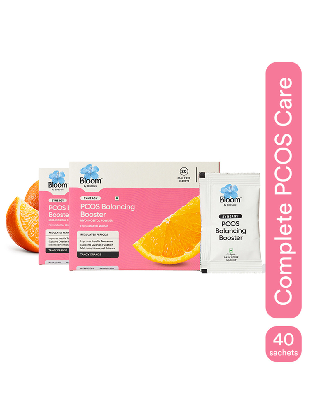 Bloom Set Of 3  PCOS Balancing Myo-Inosito Powder- 20 Sachets Each