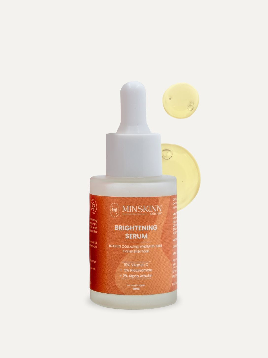 Minskinn Skincare Brightening Serum With 10% Vitamin C & 5% Niacinamide - 30 ml