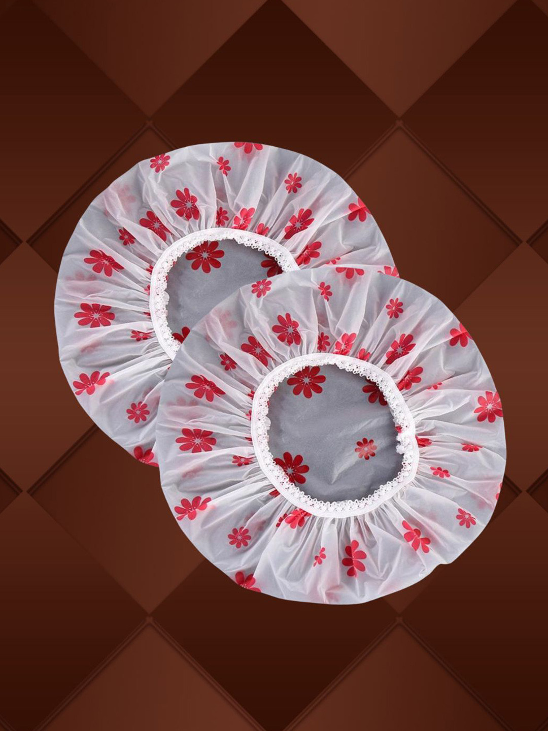 basicare Set Of 2 Printed Soft & Comfortable Shower Cap