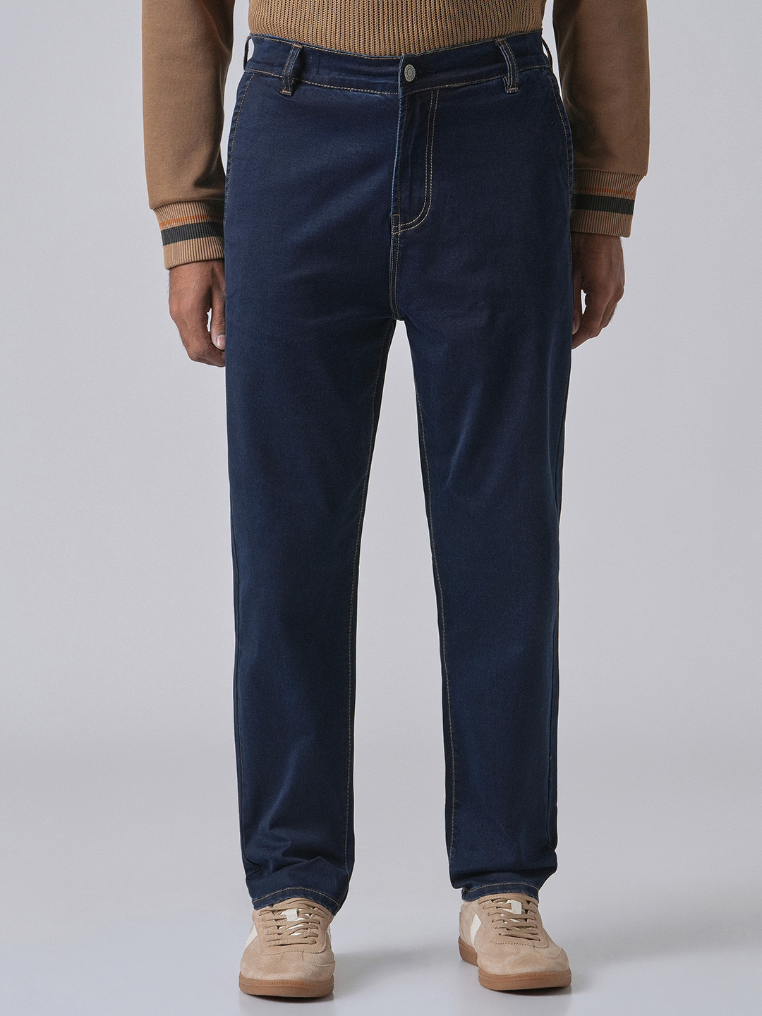 Banana Club Men Lean Night Blue Regular Fit Denim Jeans