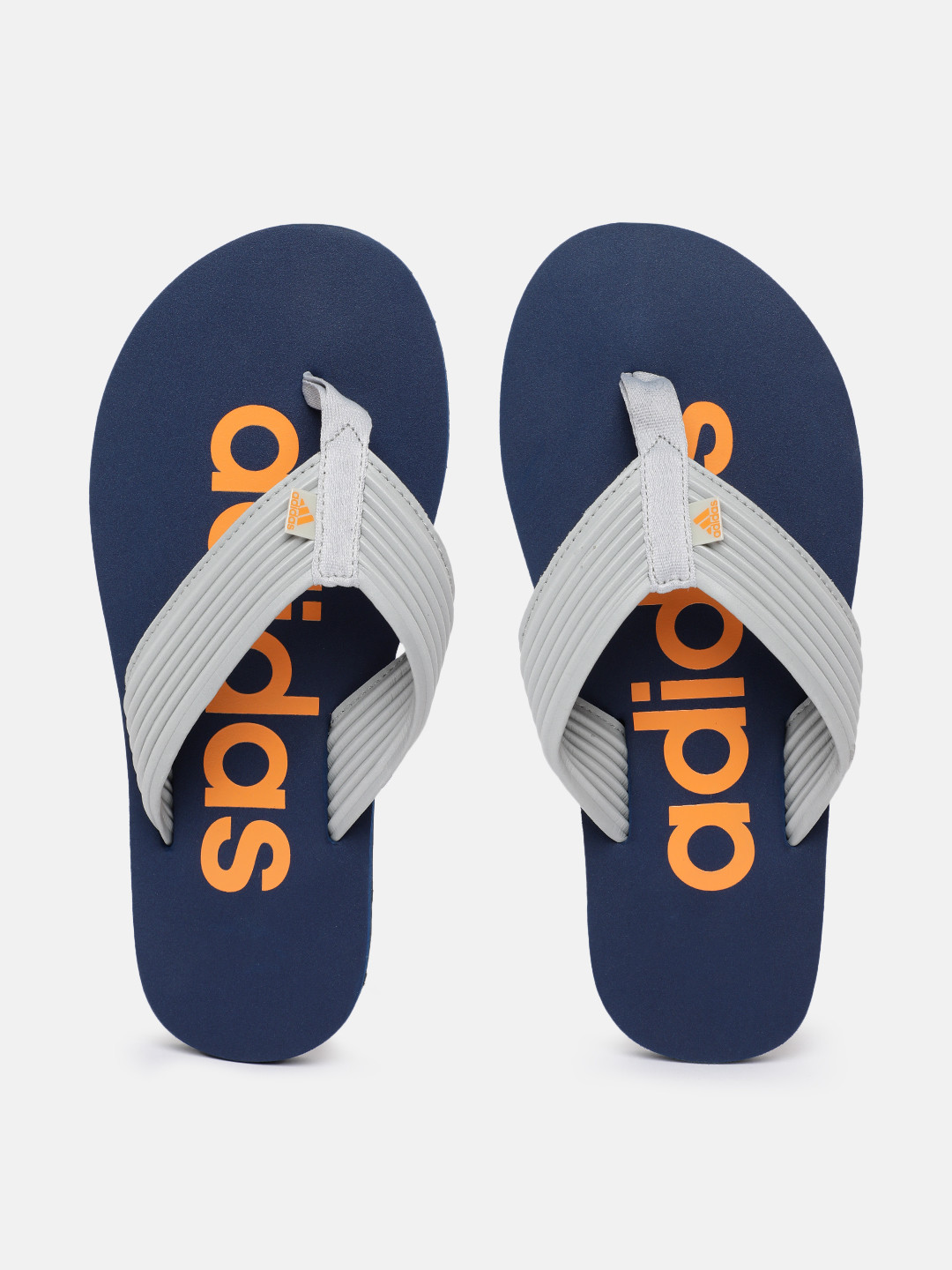 ADIDAS Men Yompzee Brand Logo Printed Thong Flip-Flops