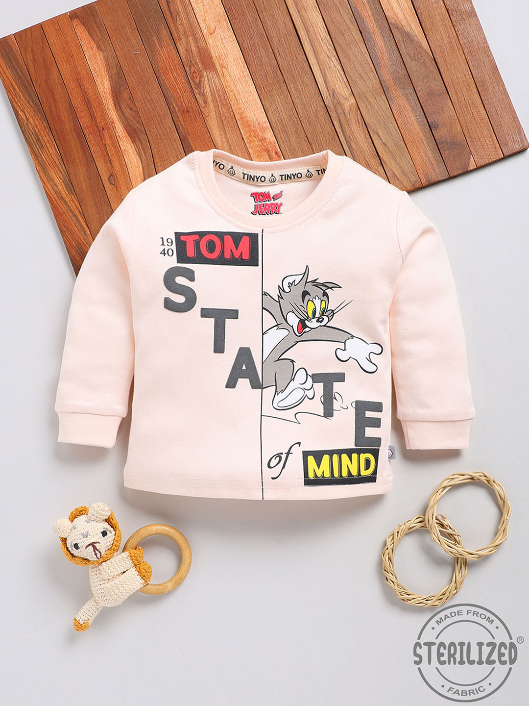 YK X Tinyo Boys Tom And Jerry Printed T-shirt