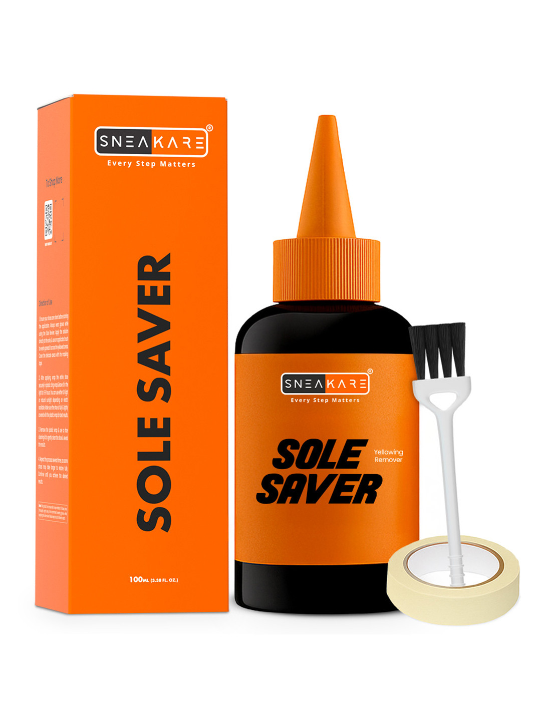 SNEAKARE Shoe Sole Saver Remove Yellowing & Oxidation From Soles White Sneaker Soles 100ml