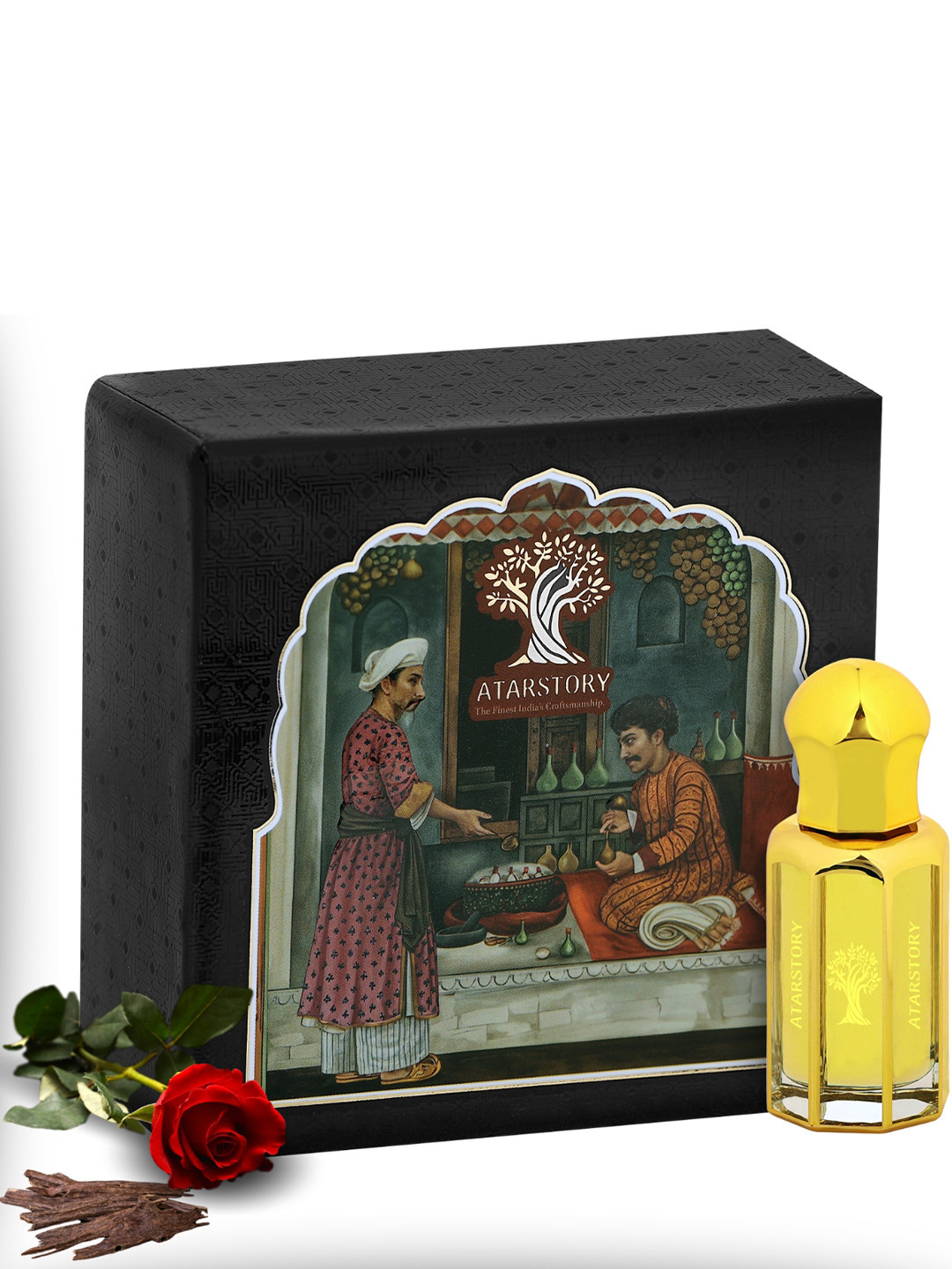 ATARSTORY Rose Oudh Best Luxury Long Lasting Herbal Alcohol Free Attar 12 ml