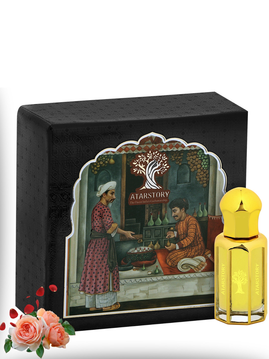 ATARSTORY Black Rose Oudh Best Long Lasting Herbal Alcohol Free Attar 12 ml