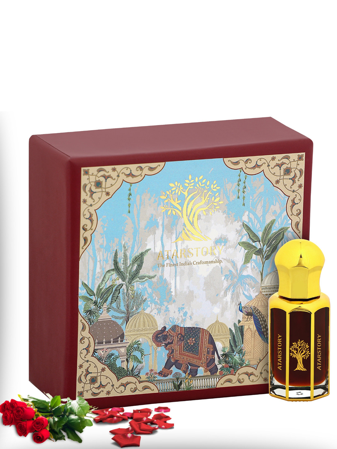 ATARSTORY Rosa Luxure Best Long Lasting Herbal Alcohol Free Attar 12 ml