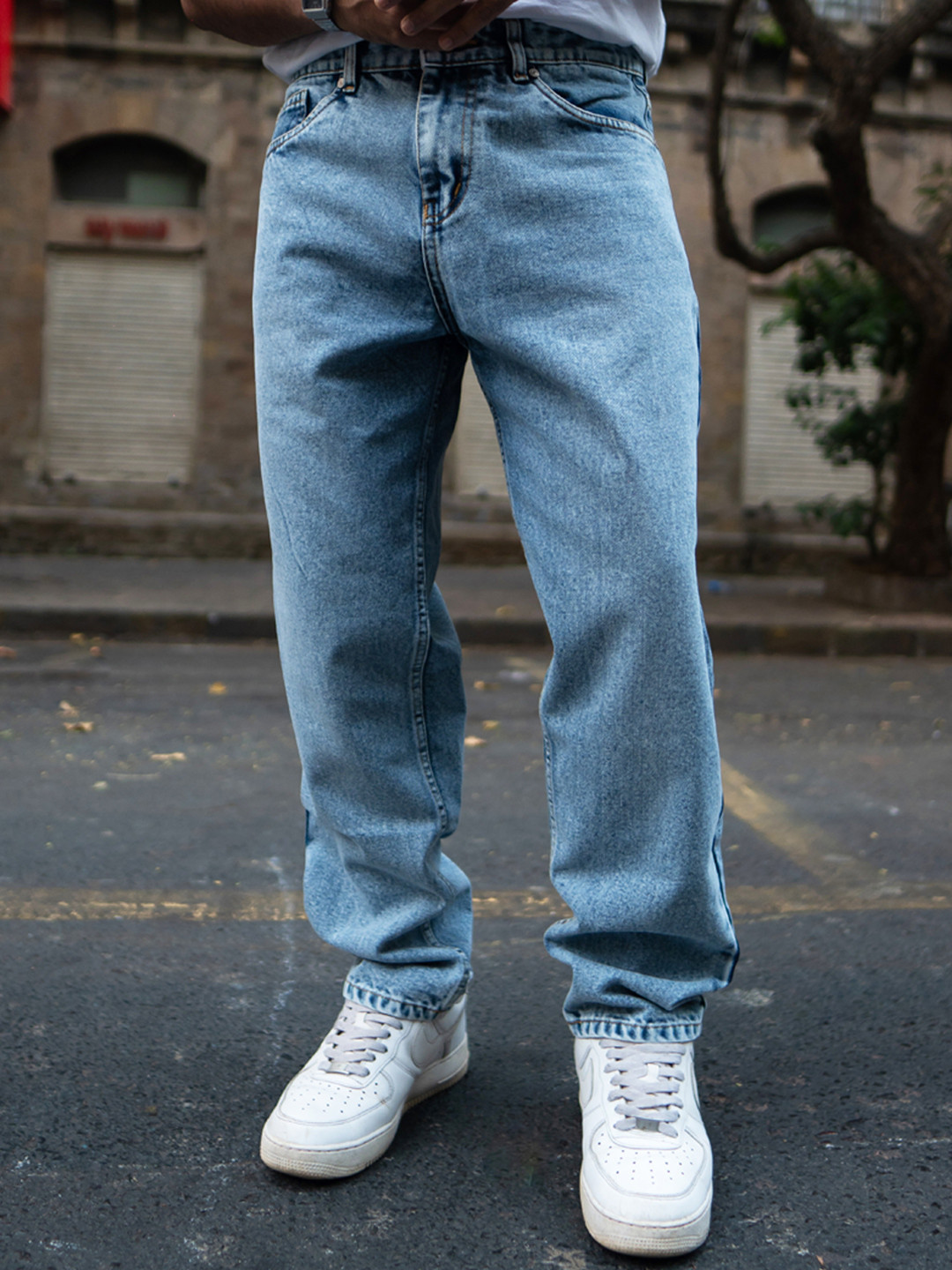 Powerlook Men Light Fade Jeans - Baggy