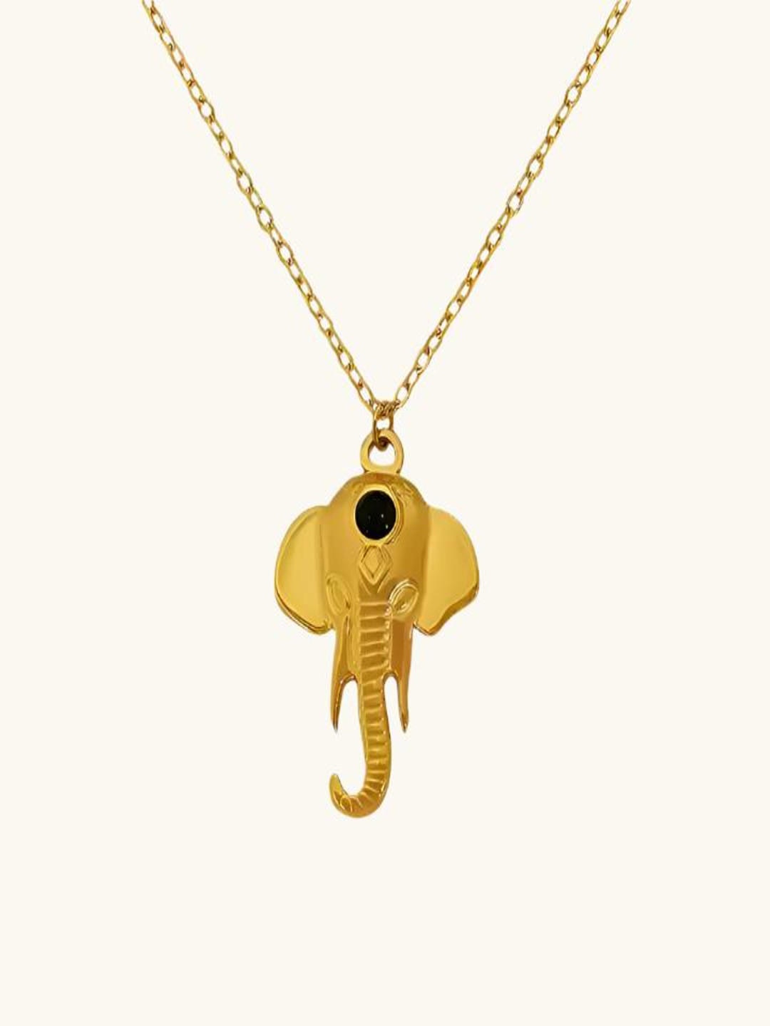 Zaisha 18K Gold Plated Lord Ganesha Pendant Necklace