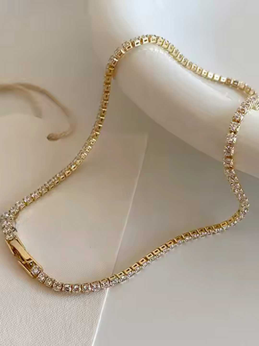 Zaisha 18K Gold Plated Gold Charmer Choker Necklace