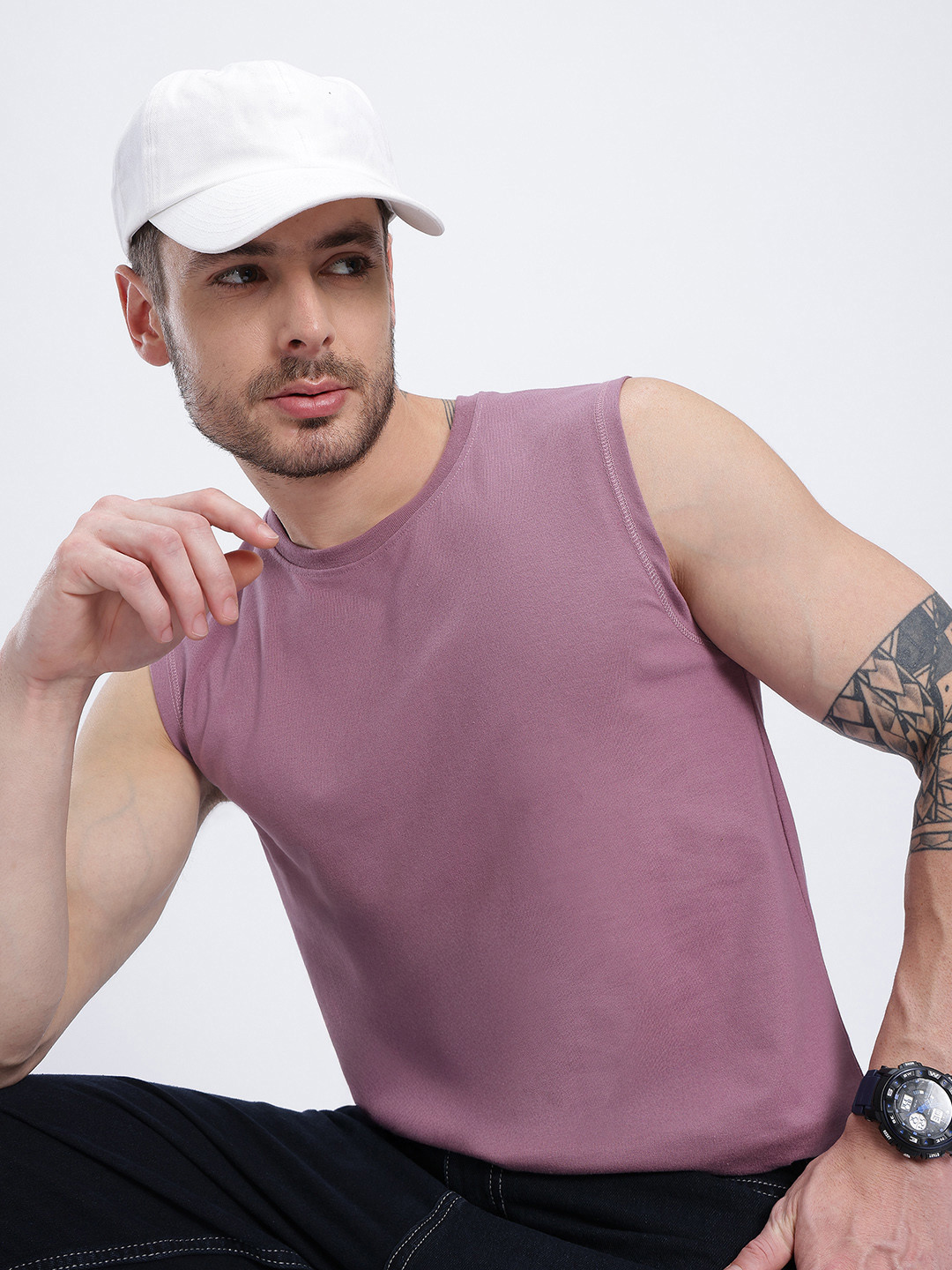 glitchez Sleeveless Vest T-shirt