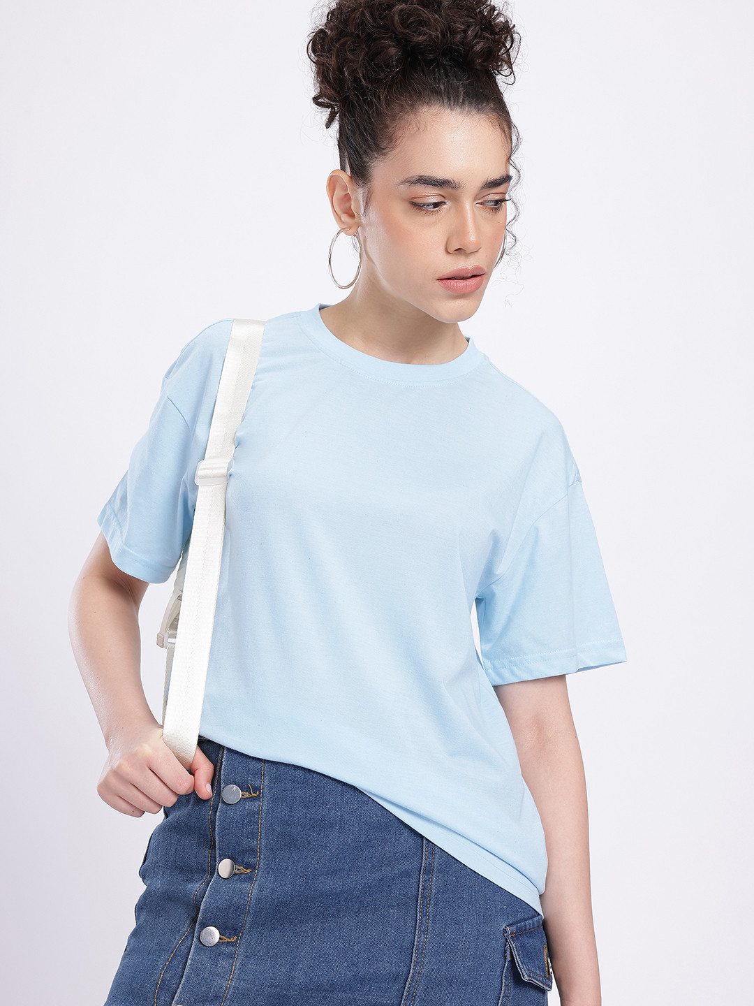 Blue Regular Fit Round Neck T-shirt