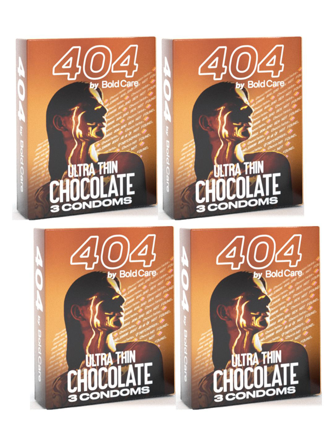 Bold Care Set Of 4 Premium Chocolate Condoms - 3 Pcs Each