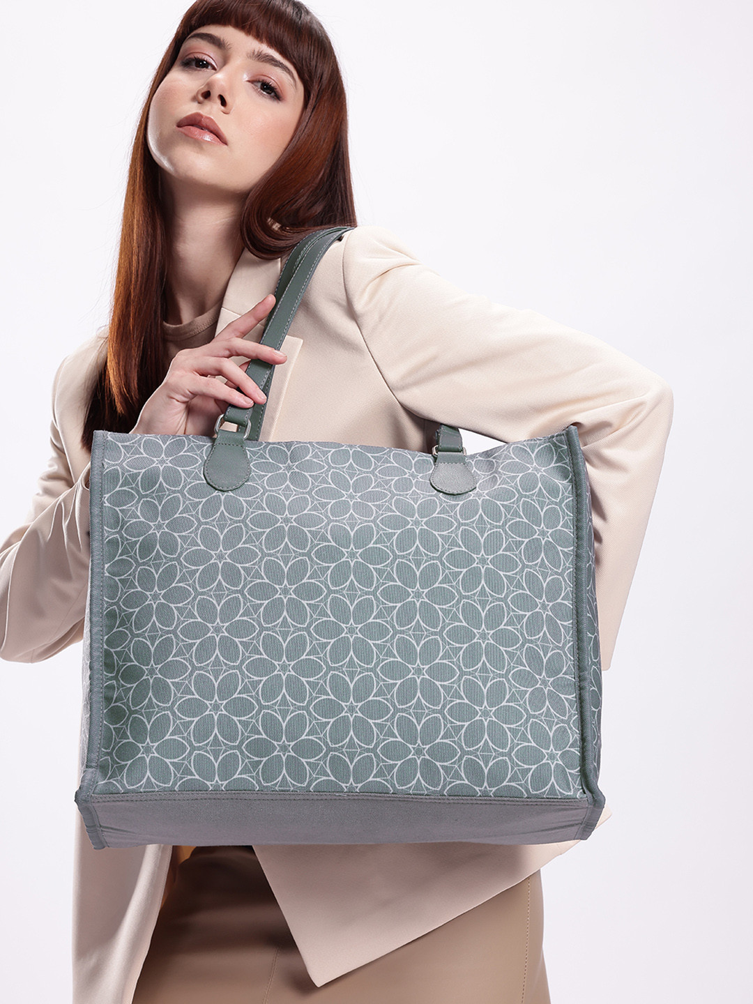 Mast & Harbour Floral Printed Shopper Tote Bag