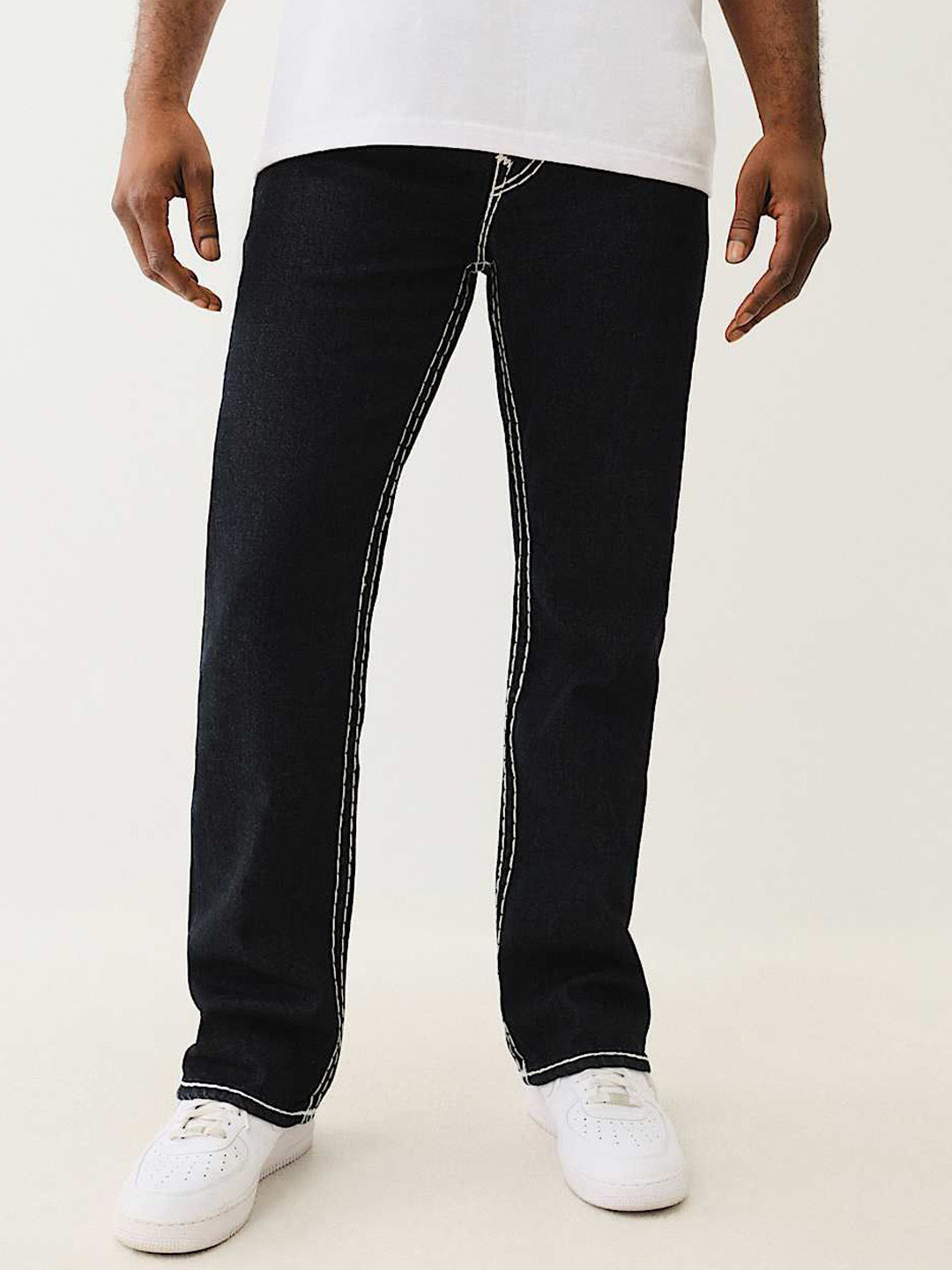 True Religion Super T Billy Bootcut Mid Rise Washed Jeans