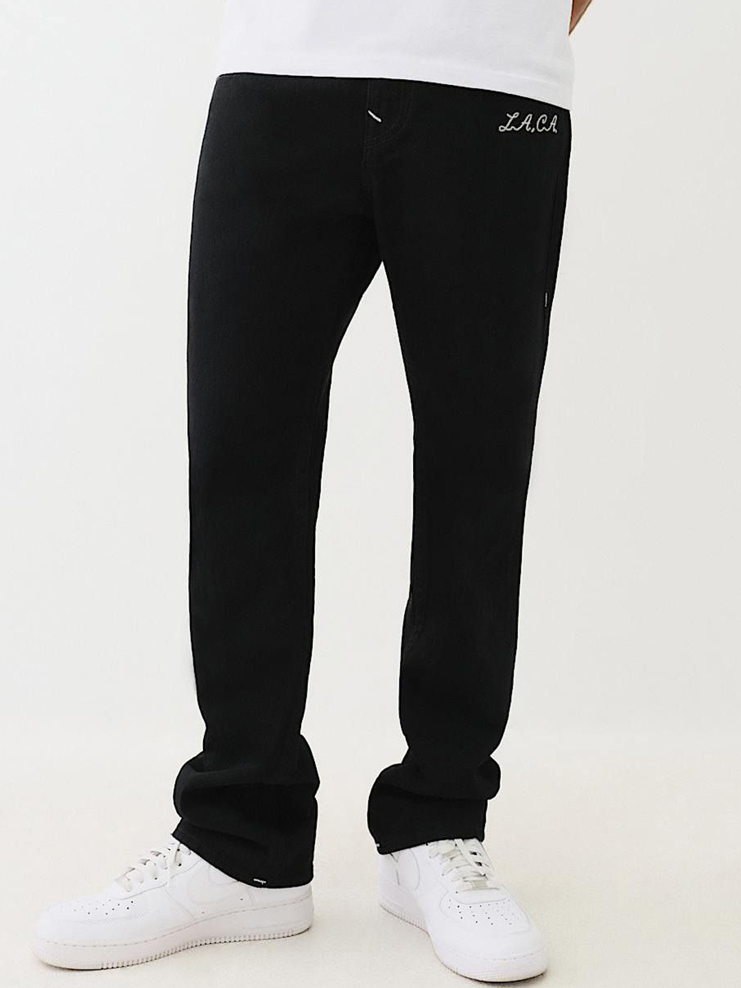 True Religion SN Ricky Straight Fit Mid Rise Solid Jeans