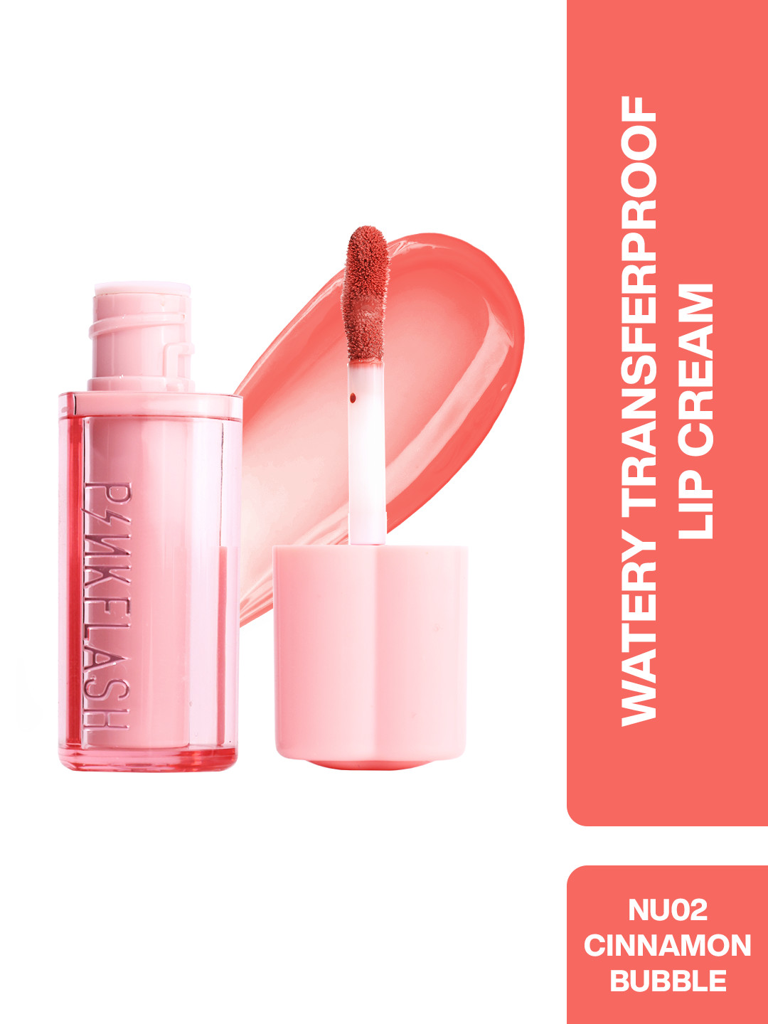 PINKFLASH Watery Transferproof Lightweight Lip Cream 2g - Cinnamon Bubble NU02