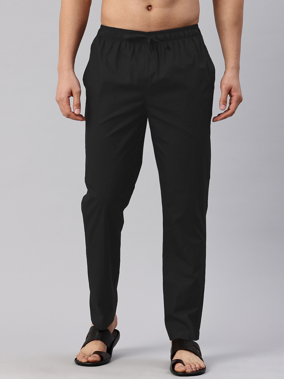 Majestic Man Solid Pure Cotton Pyjama