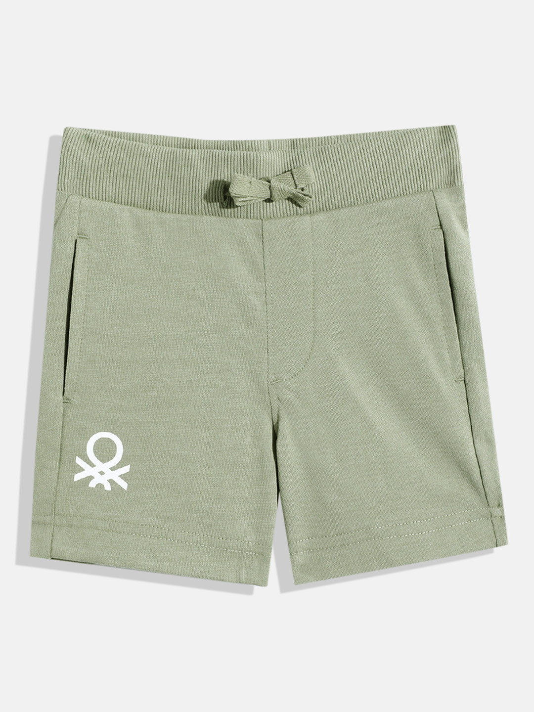 United Colors of Benetton Kids Boys Brand Logo Printed Knee Length Shorts