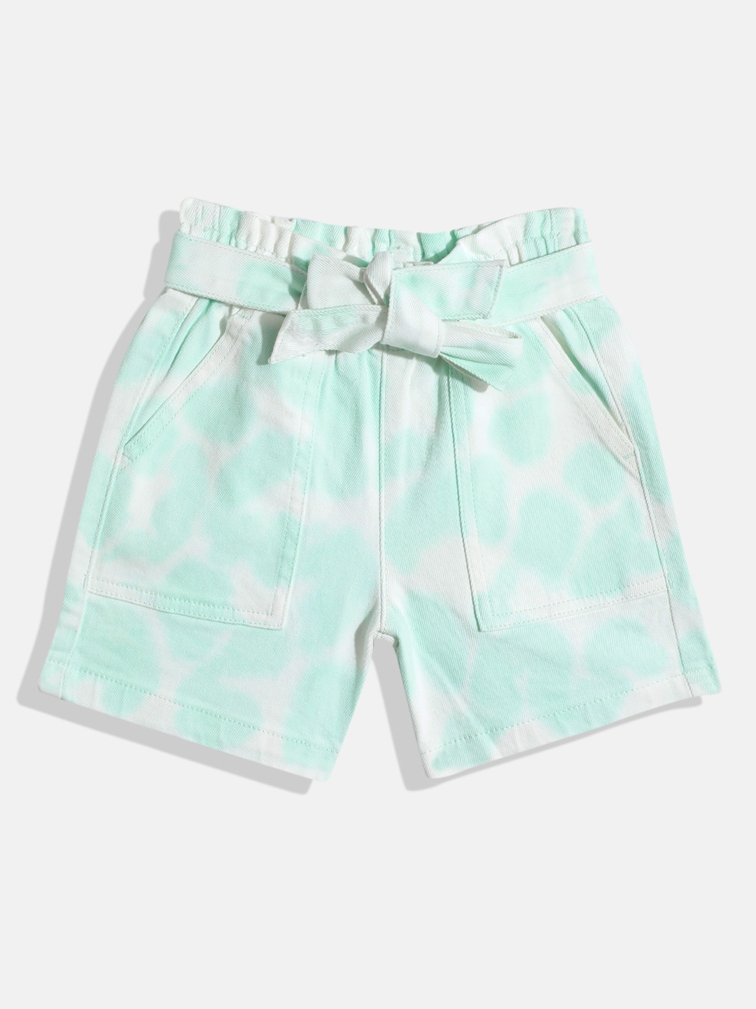 United Colors of Benetton Kids Girls Tie & Dye Regular Shorts