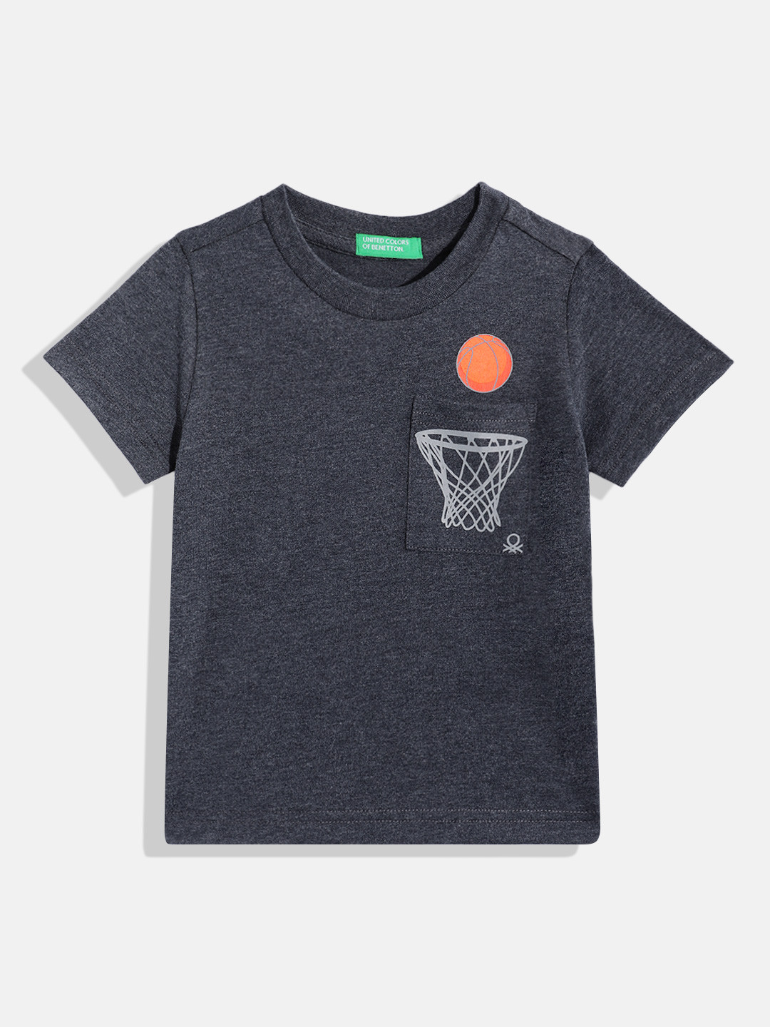 United Colors of Benetton Boys Basketball Printed T-shirt