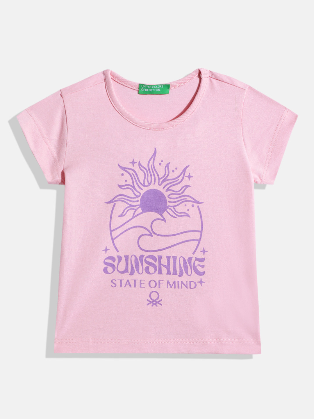 United Colors of Benetton Girls Typography & Graphic Print T-shirt