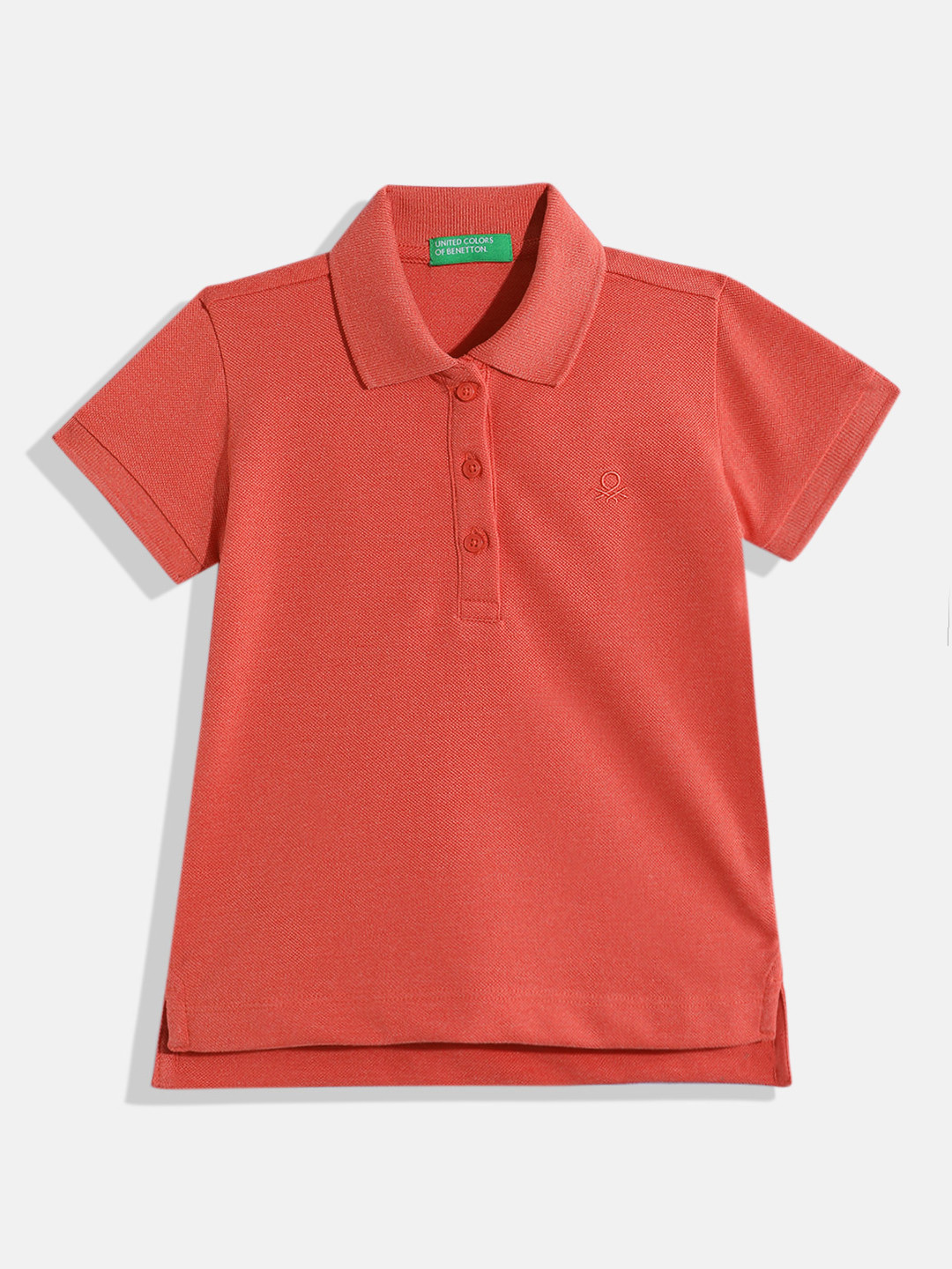 United Colors of Benetton Kids Girls Polo Collar T-Shirt