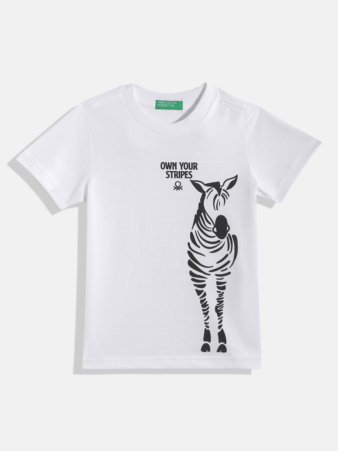 United Colors of Benetton Boys Typography & Animal Graphic Printed T-shirt