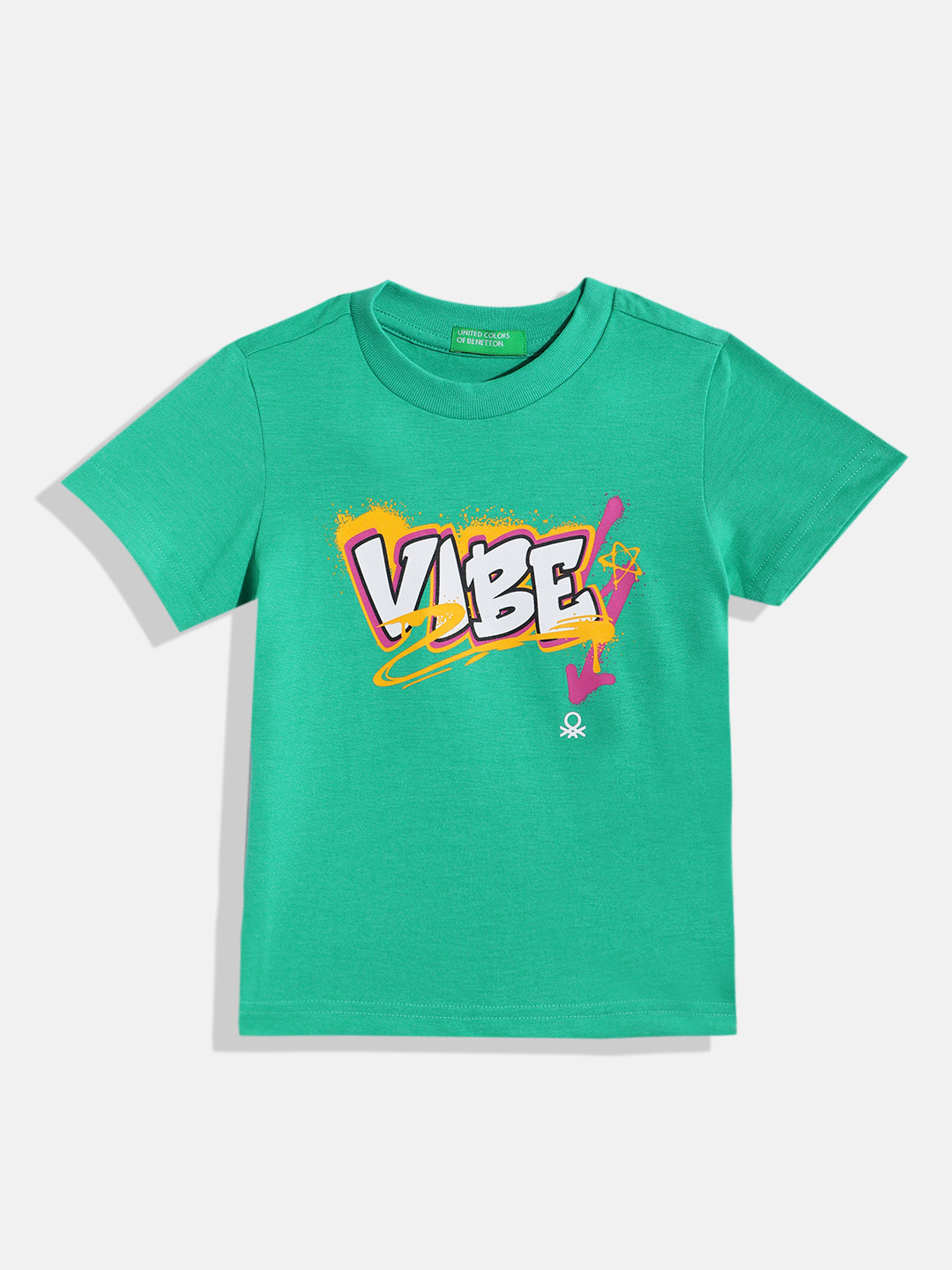 United Colors of Benetton Boys Graffiti Printed T-shirt