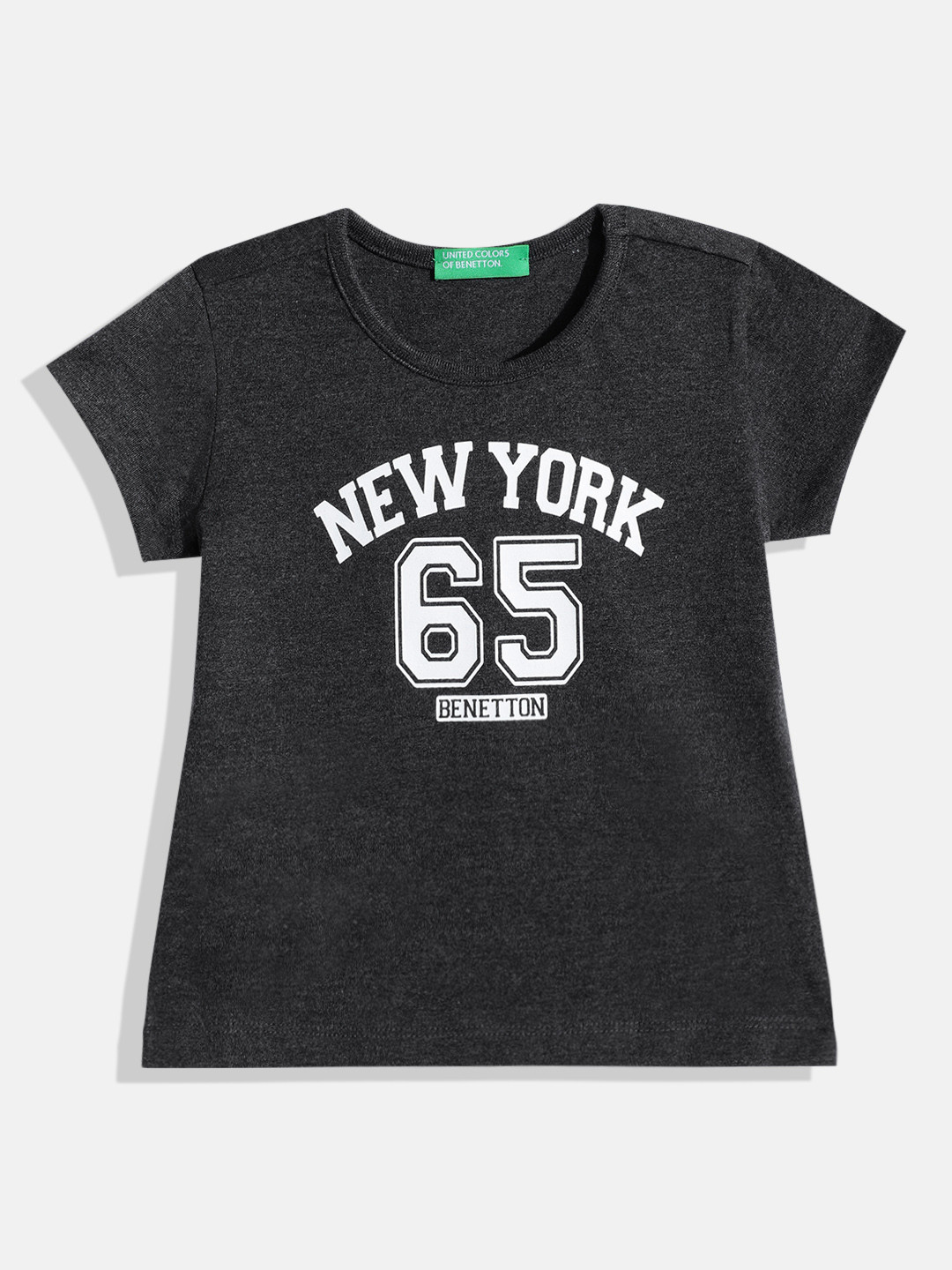 United Colors of Benetton Girls New York 65 Print T-shirt