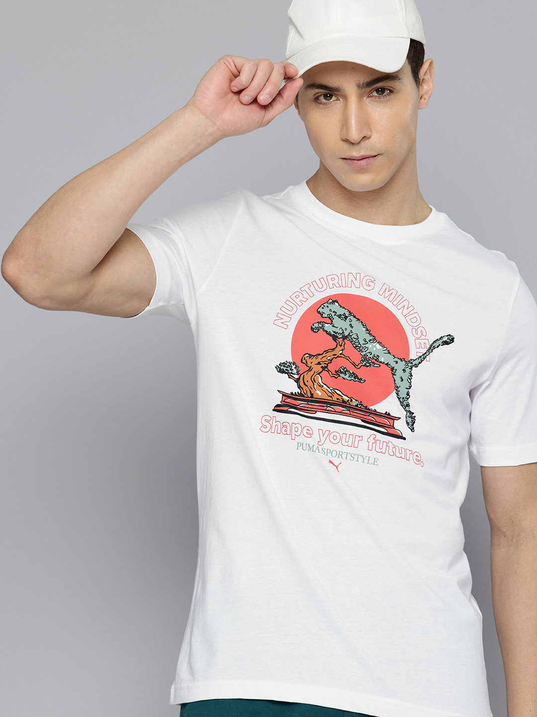 Puma Bonsai Graphic Printed Pure Cotton T-shirt