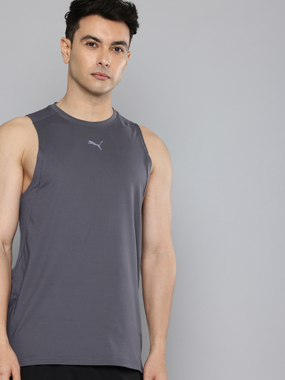 Puma Minimal Brand Logo Printed Sleeveless dryCELL Running T-shirt