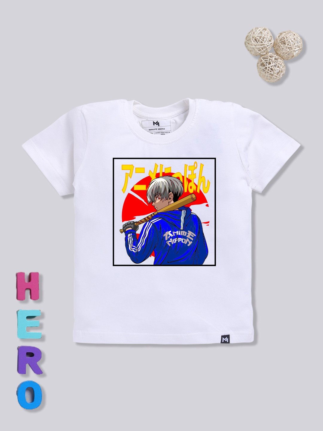 YK X Anime Nippon Printed Pure Cotton T-shirt