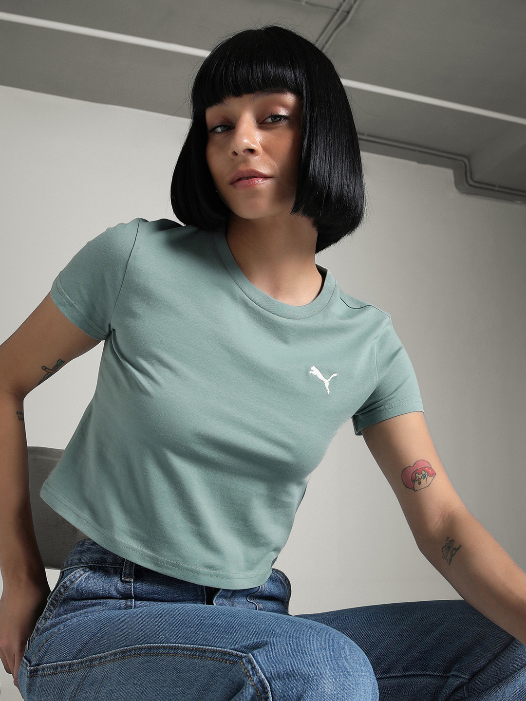 Puma Slim Fit Crop T-shirt