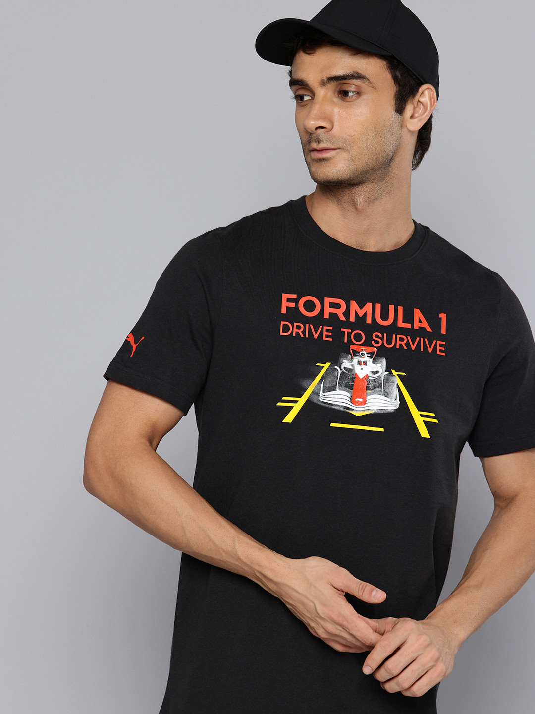 PUMA Motorsport F1 DTS Graphic Printed Pure Cotton T-shirt
