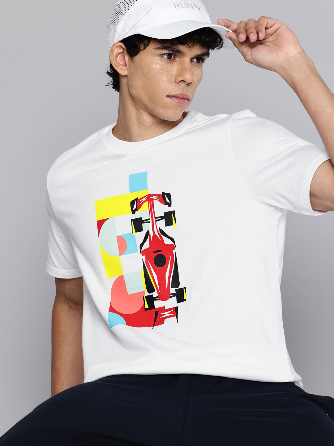 PUMA Motorsport Scuderia Ferrari Race Graphic Printed Pure Cotton T-shirt