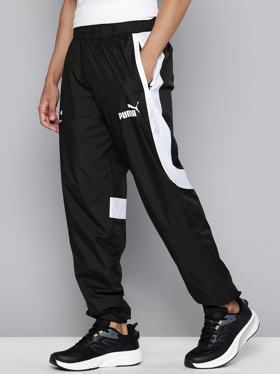 PUMA Motorsport Men BMW M MT7+ Colourblocked  Joggers Track Pants