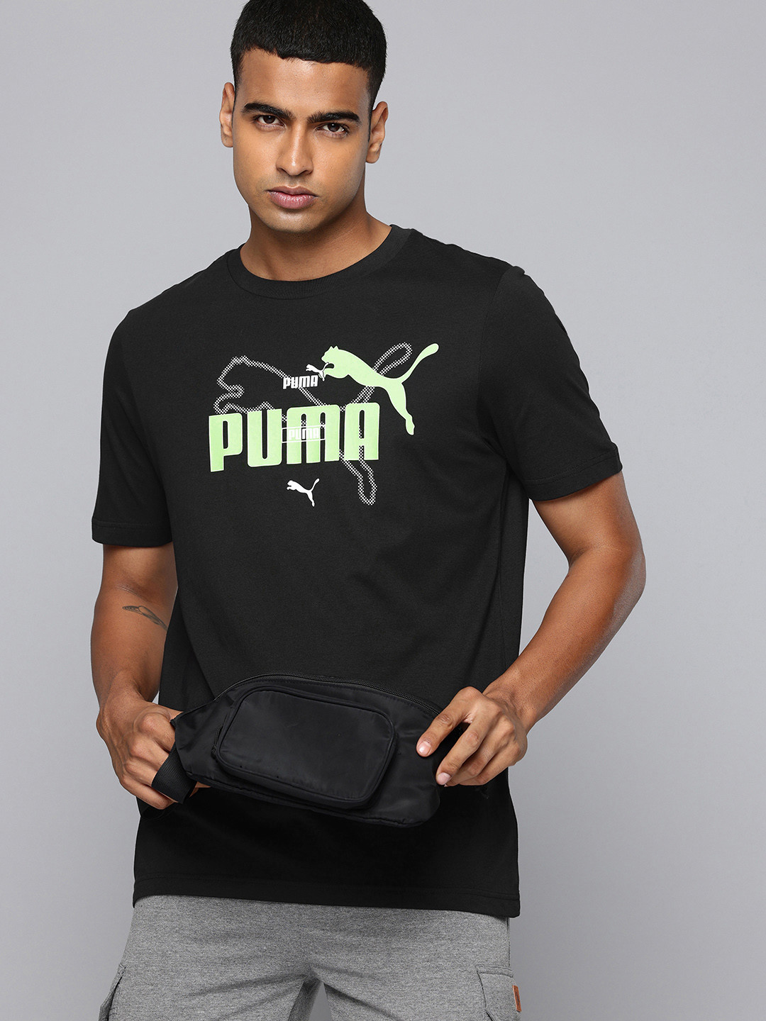 Puma Pure Cotton Brand Logo Printed Summer T-shirt